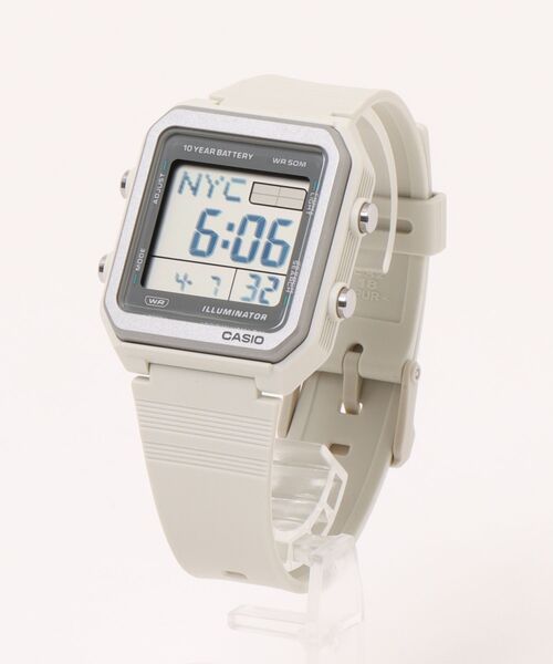 CASIO(カシオ)の「CASIO カシオ / デジタル腕時計 5気圧防水 ミッドサイズ 38.4mm //// Wシリーズ(デジタル腕時計・メンズ・アイボリー/ブラック/ブラック×ブラック・FREE)」の6枚目の写真