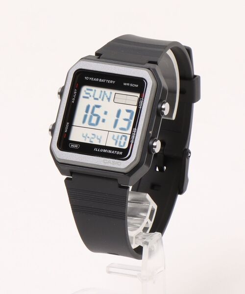 CASIO(カシオ)の「CASIO カシオ / デジタル腕時計 5気圧防水 ミッドサイズ 38.4mm //// Wシリーズ(デジタル腕時計・メンズ・アイボリー/ブラック/ブラック×ブラック・FREE)」の7枚目の写真