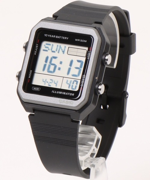 CASIO(カシオ)の「CASIO カシオ / デジタル腕時計 5気圧防水 ミッドサイズ 38.4mm //// Wシリーズ(デジタル腕時計・メンズ・アイボリー/ブラック/ブラック×ブラック・FREE)」の9枚目の写真