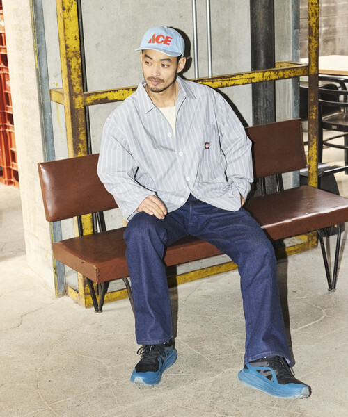 RED KAP（レッドキャップ）の「RED KAP/レッドキャップ 別注 ワーク ストライプ シャツカバーオール/シャツジャケット（シャツ/ブラウス・メンズ・グレー/サックスブルー/ブラック・MEDIUM/LARGE）」の16枚目の写真