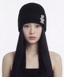 OTHER-worldly（アザーワールドリー）の「ドットベアサマーニットビーニー[ブラック]（ニットキャップ/ビーニー）」