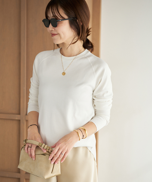 plage(プラージュ)の「《追加》premiumフライス long Tシャツ(Tシャツ/カットソー・レディース・ブラック/ホワイト・FREE)」の15枚目の写真