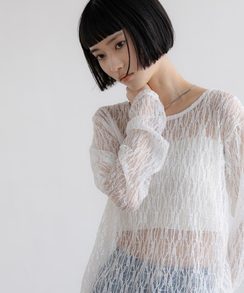 LOWRYS FARM(ローリーズファーム)の「ソウレースLS 669785(Tシャツ/カットソー・レディース・ホワイト/アイボリー/ブラック・FREE)」の15枚目の写真