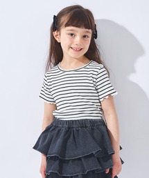 ever closet（エバークローゼット）の「ストレッチリブ半袖Tシャツ（Tシャツ/カットソー）」