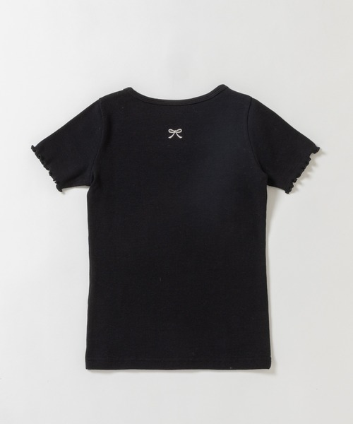 ever closet(エバークローゼット)の「ストレッチリブ半袖Tシャツ(Tシャツ/カットソー・キッズ・ラベンダー/ブラック/ホワイト×ブラック/オフホワイト・100cm/110cm/120cm/130cm/140cm/150cm/90cm/80cm)」の13枚目の写真