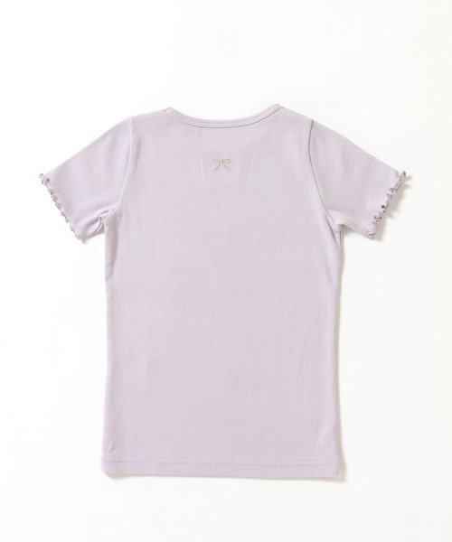 ever closet(エバークローゼット)の「ストレッチリブ半袖Tシャツ(Tシャツ/カットソー・キッズ・ラベンダー/ブラック/ホワイト×ブラック/オフホワイト・100cm/110cm/120cm/130cm/140cm/150cm/90cm/80cm)」の15枚目の写真