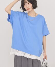 【接触冷感+UVカット】半袖コクーンカットプルオーバー