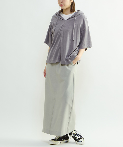 CONVERSE TOKYO（コンバーストウキョウ）の「PILE HOODIE TEE（Tシャツ/カットソー・レディース・ネイビー/グレー・SMALL/MEDIUM）」の15枚目の写真