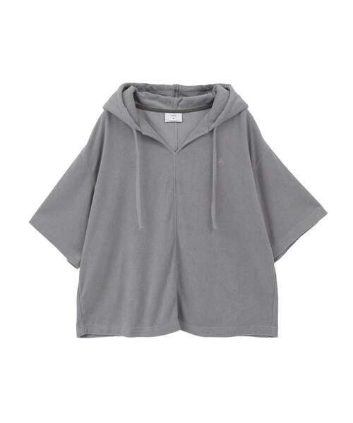 CONVERSE TOKYO（コンバーストウキョウ）の「PILE HOODIE TEE（Tシャツ/カットソー・レディース・ネイビー/グレー・SMALL/MEDIUM）」の21枚目の写真