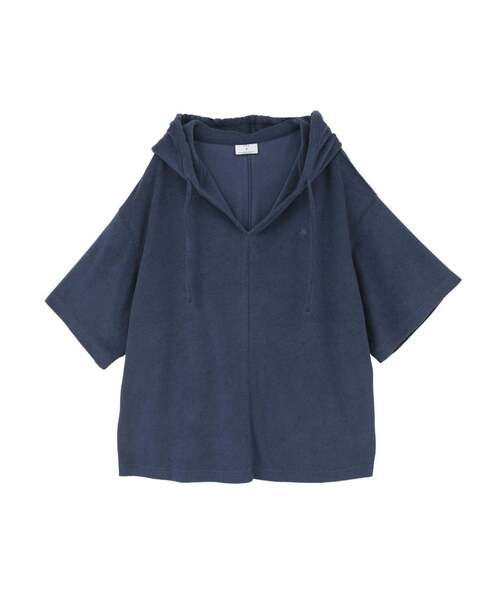 CONVERSE TOKYO（コンバーストウキョウ）の「PILE HOODIE TEE（Tシャツ/カットソー・レディース・ネイビー/グレー・SMALL/MEDIUM）」の22枚目の写真
