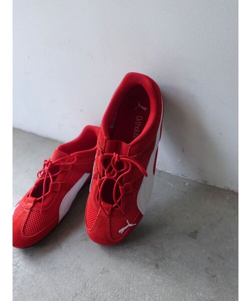 LAGUNAMOON(ラグナムーン)の「【PUMA】SPEEDCAT GOWINS(スニーカー・レディース・レッド/ブラウン・SMALL/MEDIUM)」の1枚目の写真