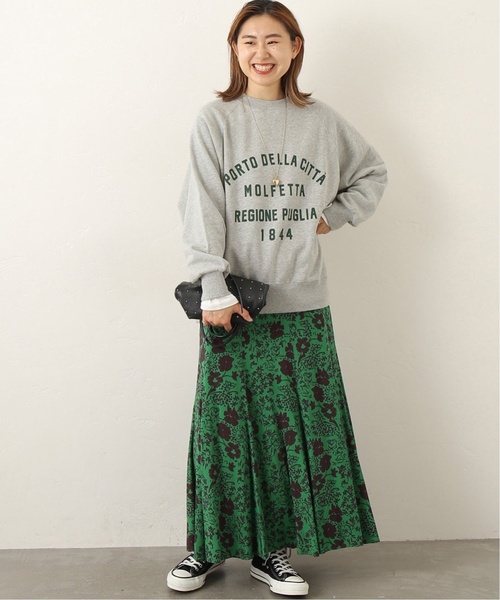 JOURNAL STANDARD relume(ジャーナルスタンダード レリューム)の「《WEB限定追加3》レトロフラワープリントマーメイドスカート(スカート・レディース・ブラック/グリーン・FREE)」の17枚目の写真