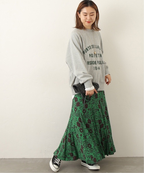 JOURNAL STANDARD relume(ジャーナルスタンダード レリューム)の「《WEB限定追加3》レトロフラワープリントマーメイドスカート(スカート・レディース・ブラック/グリーン・FREE)」の18枚目の写真