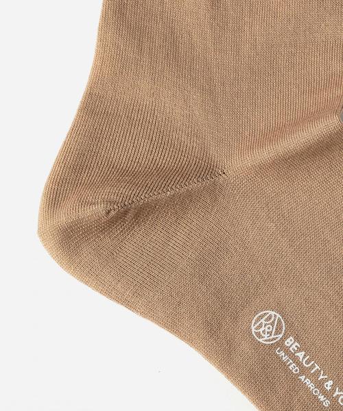 BEAUTY&YOUTH UNITED ARROWS(ビューティーアンドユースユナイテッドアローズ)の「BY コットンソリッドカラーソックス 16SS◆(ソックス/靴下・レディース・ブラウン/レッド・FREE)」の5枚目の写真