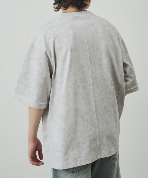 COLONY 2139(コロニートゥーワンスリーナイン)の「ムラ染め天竺半袖TEE(Tシャツ/カットソー・メンズ・ブラック/ホワイト/ネイビー/グレー・LARGE/MEDIUM)」の6枚目の写真