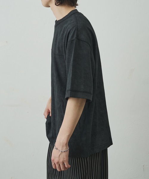 COLONY 2139(コロニートゥーワンスリーナイン)の「ムラ染め天竺半袖TEE(Tシャツ/カットソー・メンズ・ブラック/ホワイト/ネイビー/グレー・LARGE/MEDIUM)」の13枚目の写真