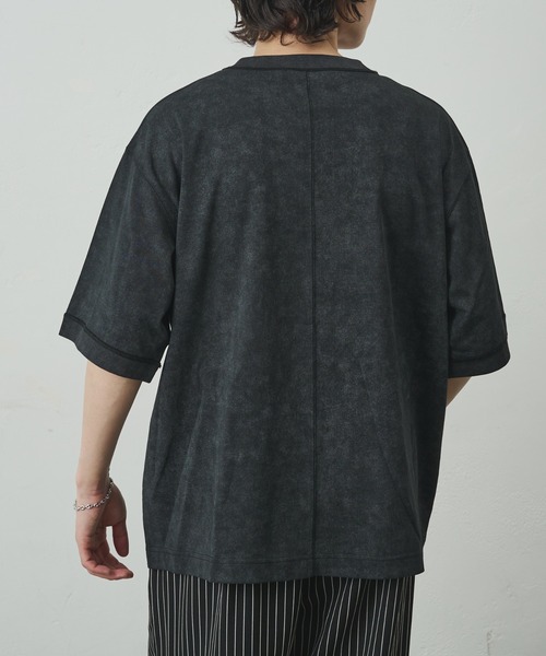 COLONY 2139(コロニートゥーワンスリーナイン)の「ムラ染め天竺半袖TEE(Tシャツ/カットソー・メンズ・ブラック/ホワイト/ネイビー/グレー・LARGE/MEDIUM)」の14枚目の写真