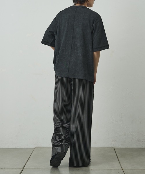 COLONY 2139(コロニートゥーワンスリーナイン)の「ムラ染め天竺半袖TEE(Tシャツ/カットソー・メンズ・ブラック/ホワイト/ネイビー/グレー・LARGE/MEDIUM)」の18枚目の写真