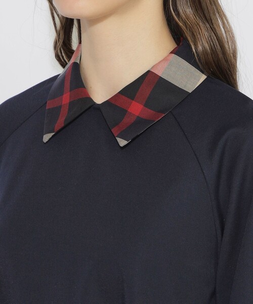 BLUE LABEL CRESTBRIDGE（ブルーレーベルクレストブリッジ）の「チェックカラープルオーバー（Tシャツ/カットソー・レディース・ホワイト系その他・M）」の12枚目の写真