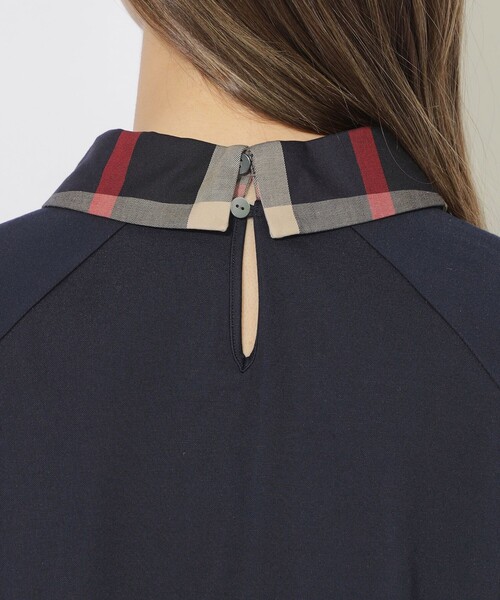 BLUE LABEL CRESTBRIDGE（ブルーレーベルクレストブリッジ）の「チェックカラープルオーバー（Tシャツ/カットソー・レディース・ホワイト系その他・M）」の13枚目の写真