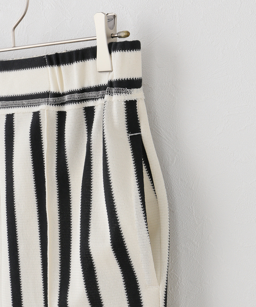 Spick & Span(スピックアンドスパン)の「CURRENTAGE / カレンテージ ラッセルストライプパンツ(スラックス・レディース・ブラック・SMALL)」の12枚目の写真