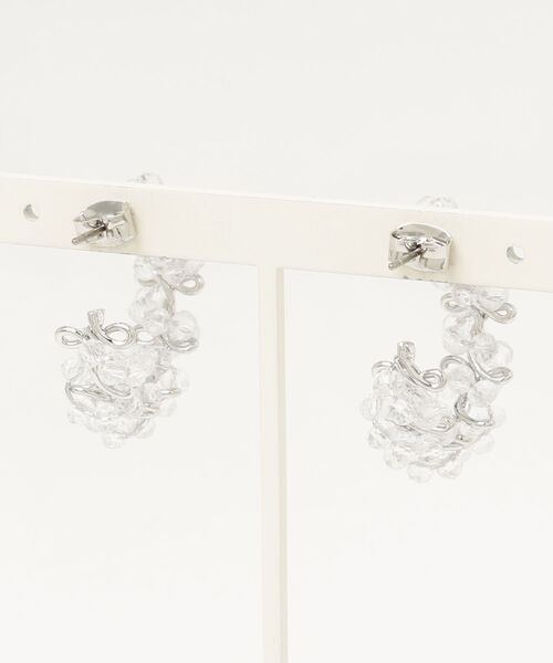 Zoule(ゾーラ)の「Zoule ゾーラ:Soleaシリーズ clear grains ピアス(ピアス(両耳用)・レディース・クリア・FREE)」の5枚目の写真