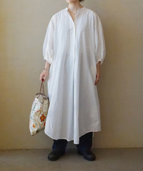 JOURNAL STANDARD LUXE（ジャーナルスタンダード　ラックス）の「C/Cu パフワンピース（ワンピース・レディース・ホワイト/ブラック・FREE）」の7枚目の写真