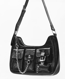 MinoriTY（マイノリティ）の「【MinoriTY】ユーティリティチェーンPUレザーショルダーバッグ メンズ ウィメンズ ユニセックス（ショルダーバッグ）」