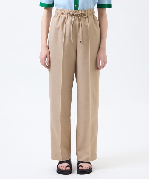 MACKINTOSH PHILOSOPHY（ﾏｯｷﾝﾄｯｼｭ ﾌｨﾛｿﾌｨｰ）の「【Alby Easy Pants Wide(アルビーイージーパンツワイド)】Leno Cloth製（その他パンツ・レディース・ベージュ系その他4/ダークネイビー・38/36）」の7枚目の写真