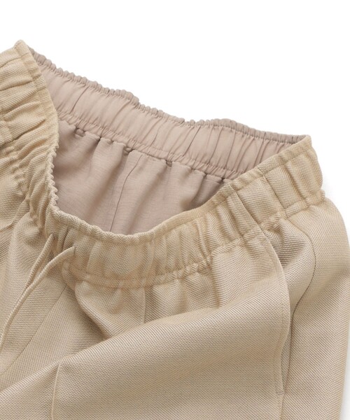 MACKINTOSH PHILOSOPHY（ﾏｯｷﾝﾄｯｼｭ ﾌｨﾛｿﾌｨｰ）の「【Alby Easy Pants Wide(アルビーイージーパンツワイド)】Leno Cloth製（その他パンツ・レディース・ベージュ系その他4/ダークネイビー・38/36）」の11枚目の写真