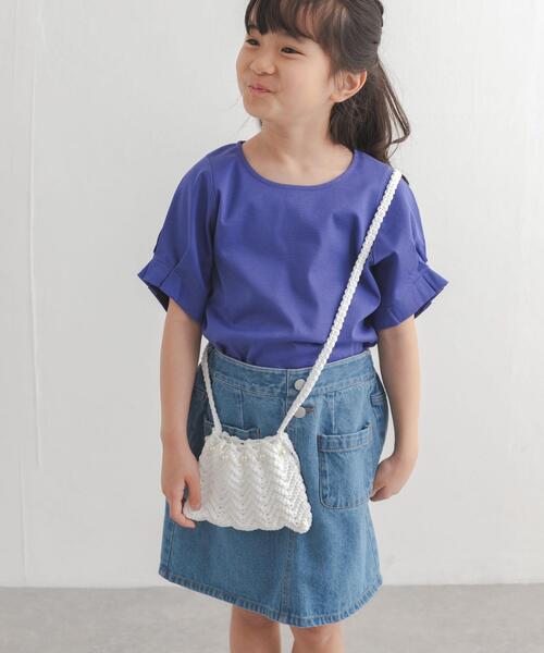 URBAN RESEARCH DOORS(アーバンリサーチドアーズ)の「シェルモチーフかぎ針ポシェット(KIDS)(ショルダーバッグ・キッズ・ブルー/オフホワイト・ONE)」の5枚目の写真
