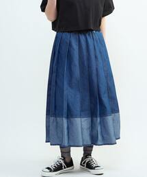 CONVERSE TOKYO | LIGHT DENIM PLEATED SKIRT(デニムスカート)