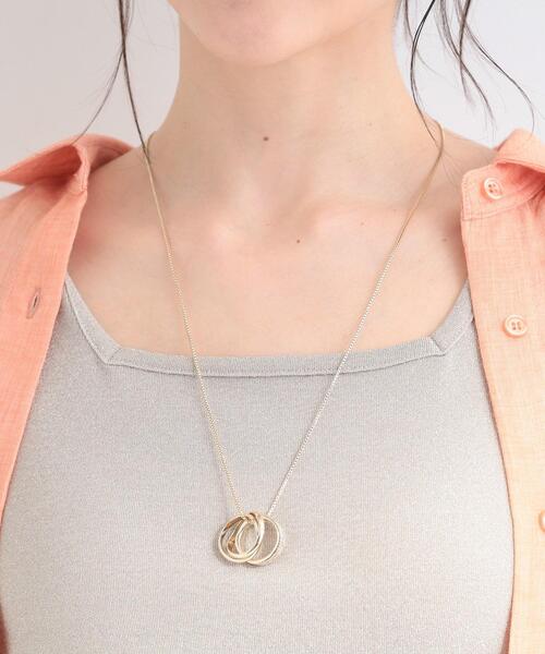 SHOO・LA・RUE(シューラルー)の「【2WAY】エポリングネックレス(ネックレス・レディース・ゴールド/ピンクゴールド/シルバー・00)」の4枚目の写真