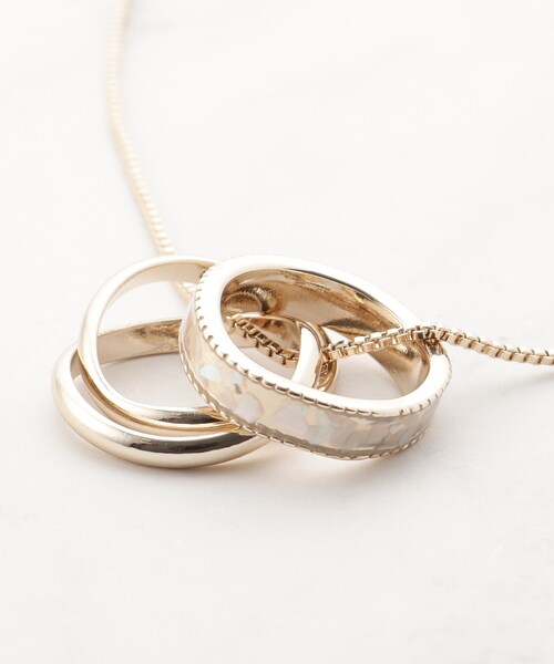 SHOO・LA・RUE(シューラルー)の「【2WAY】エポリングネックレス(ネックレス・レディース・ゴールド/ピンクゴールド/シルバー・00)」の8枚目の写真