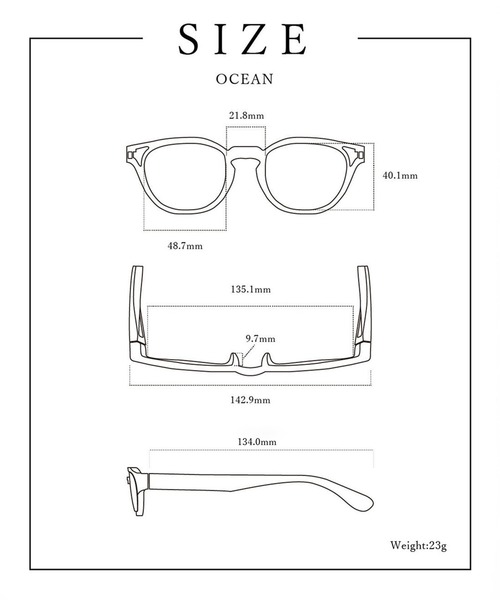 Jugaad14(ジュガードフォーティーン)の「【jugaad14】OCEAN GRIP MATTE READING(メガネ・メンズ・ブラック・度数+2.0/度数+1.5/度数+1.0)」の11枚目の写真