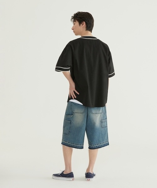 COVERNAT（カバーナット）の「[SOOBIN着用] ARCH LOGO BASEBALL HALF SHIRT（シャツ/ブラウス・メンズ・アイボリー/ブラック・X-LARGE/LARGE/MEDIUM/SMALL）」の5枚目の写真