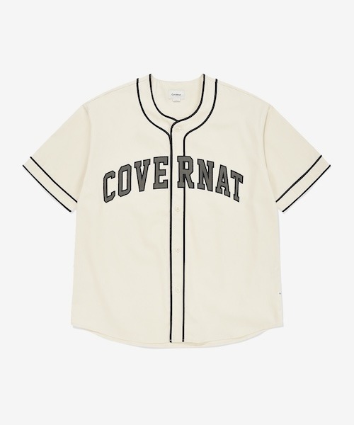COVERNAT（カバーナット）の「[SOOBIN着用] ARCH LOGO BASEBALL HALF SHIRT（シャツ/ブラウス・メンズ・アイボリー/ブラック・X-LARGE/LARGE/MEDIUM/SMALL）」の7枚目の写真