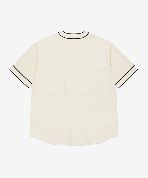 COVERNAT（カバーナット）の「[SOOBIN着用] ARCH LOGO BASEBALL HALF SHIRT（シャツ/ブラウス・メンズ・アイボリー/ブラック・X-LARGE/LARGE/MEDIUM/SMALL）」の8枚目の写真