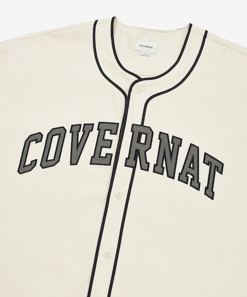 COVERNAT（カバーナット）の「[SOOBIN着用] ARCH LOGO BASEBALL HALF SHIRT（シャツ/ブラウス・メンズ・アイボリー/ブラック・X-LARGE/LARGE/MEDIUM/SMALL）」の10枚目の写真
