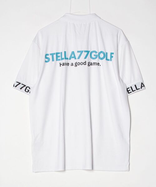 stella77golf(ステラセブンティーンセブンゴルフ)の「AC-TEX素材ゴルフポロシャツ(ポロシャツ・メンズ・ホワイト/ブラック・XL/XXL/M/L)」の3枚目の写真