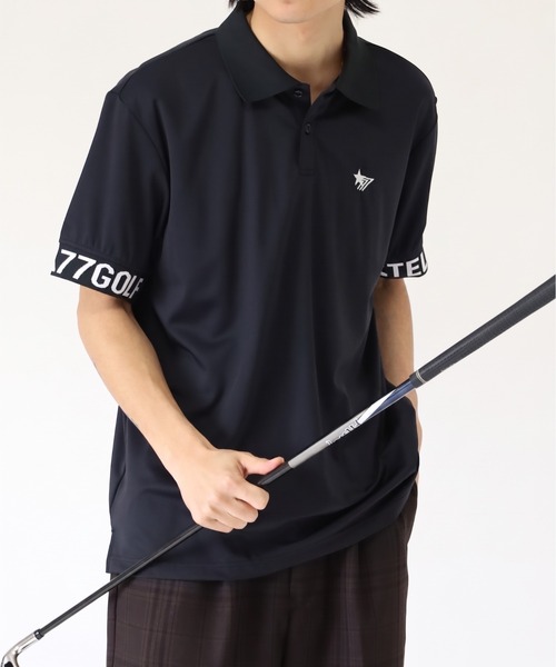 stella77golf(ステラセブンティーンセブンゴルフ)の「AC-TEX素材ゴルフポロシャツ(ポロシャツ・メンズ・ホワイト/ブラック・XL/XXL/M/L)」の2枚目の写真