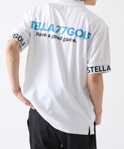 stella77golf(ステラセブンティーンセブンゴルフ)の「AC-TEX素材ゴルフポロシャツ(ポロシャツ・メンズ・ホワイト/ブラック・XL/XXL/M/L)」の8枚目の写真