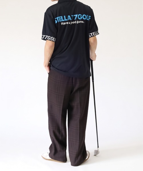 stella77golf(ステラセブンティーンセブンゴルフ)の「AC-TEX素材ゴルフポロシャツ(ポロシャツ・メンズ・ホワイト/ブラック・XL/XXL/M/L)」の17枚目の写真