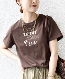 SHIPS | 【WEB限定】オーガニック コットン コンパクト プリント TEE(Tシャツ/カットソー)