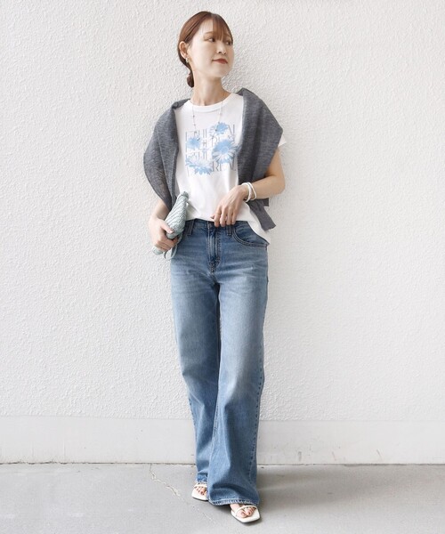 SHIPS(シップス)の「【WEB限定】オーガニック コットン コンパクト プリント TEE(Tシャツ/カットソー・レディース・ブラウン/ライトグリーン/オフホワイト・ONE SIZE)」の18枚目の写真