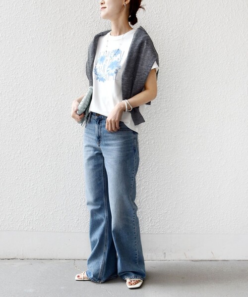 SHIPS(シップス)の「【WEB限定】オーガニック コットン コンパクト プリント TEE(Tシャツ/カットソー・レディース・ブラウン/ライトグリーン/オフホワイト・ONE SIZE)」の19枚目の写真