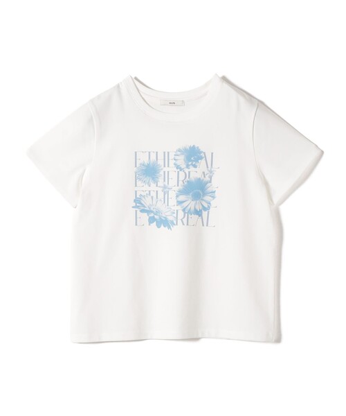 SHIPS(シップス)の「【WEB限定】オーガニック コットン コンパクト プリント TEE(Tシャツ/カットソー・レディース・ブラウン/ライトグリーン/オフホワイト・ONE SIZE)」の8枚目の写真