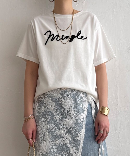 LBC(エルビーシー)の「カラーコード刺繍ロゴTシャツ(Tシャツ/カットソー・レディース・ホワイト/ブラウン/ブラック/ブルー・M/L)」の2枚目の写真