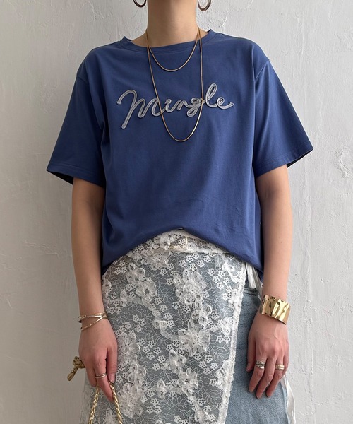 LBC(エルビーシー)の「カラーコード刺繍ロゴTシャツ(Tシャツ/カットソー・レディース・ホワイト/ブラウン/ブラック/ブルー・M/L)」の4枚目の写真