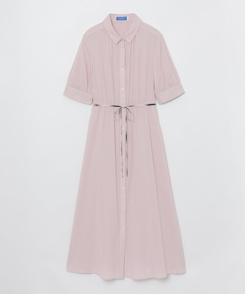 BLUE LABEL CRESTBRIDGE(ブルーレーベルクレストブリッジ)の「【WEB限定】コットンエアークロスシャツドレス(ワンピース・レディース・ベビーピンク/ダークネイビー・36/38)」の10枚目の写真